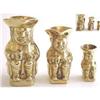 Image 1 : Set Of Three Graduated Brass Toby Jugs #1918195