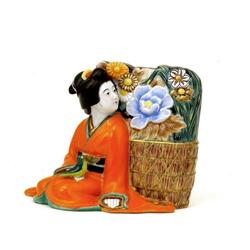 Old Japanese Kutani Geisha Figurine #1918378