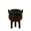 Image 1 : 19C Chinese Bronze Censer w Silver Wire #1918381