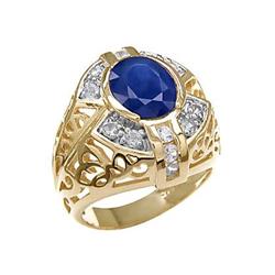 Blue and White Sapphire Ring #1918616