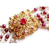 Image 1 : Ruby Clasp with Pearl, Gold, Garnet Beads #1936313