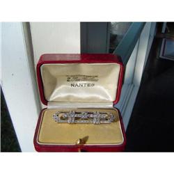 diamonds and platinum brooch #1936325