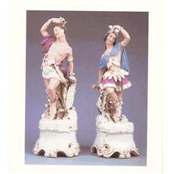 pair of Vieux Paris   figures of American #1936327