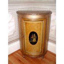 French Demi-lune Early 1900's Hand Painted #1936343