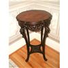 French Carved Table Rosewood Walnut Inlaid #1936352