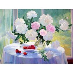  Tender peonies  - Russian traditions school #1936508