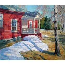 "Dacha in spring" - Russian traditions school #1936513