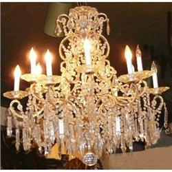 Crystal Beaded Chandelier Fixture #1936642