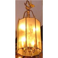 Bronze Lantern Chandelier Ceiling Fixture #1936644