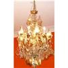 Antique French Bronze and Crystal Chandelier #1936651