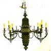 Image 1 : Antique 19th Century Bronze Chandelier #1936664