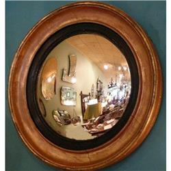 Antique English Regency Convex Mirror #1936668