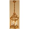 Image 1 : Bronze Lantern Chandelier Ceiling Fixture #1936676