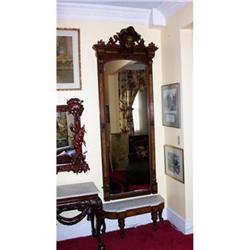 Victorian Pier Mirror W/ Hat Console 2pc #1936706