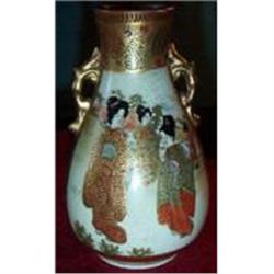 Antique Japanese miniature Satsuma vase #1936873