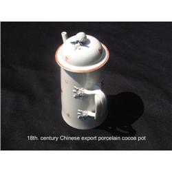 18th. century Chinese export cocoa pot #1936898