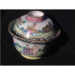 18th. century enamel decorated covered  rice #1936931