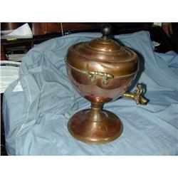 GEORGIAN COPPER AND BRASS TEA SAMOVAR #1936994