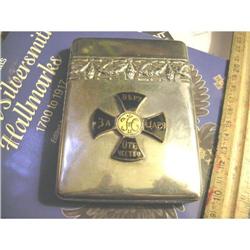 Imperial Russian Cigarette Case Czar Badge #1937028