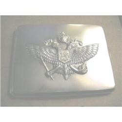 Imperial Russian Silver Cigarette Case Eagle #1937030