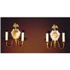 Image 1 : Two arm brass sconces #1937035