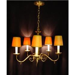 Bronze  five arm chandelier #1937042