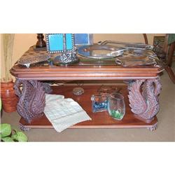 Swan  ornamented  Coffee  table  #1937215