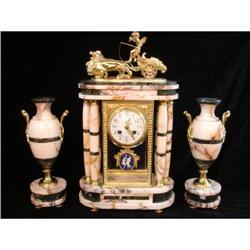 A French marble garniture from (period c1890)  #1937256