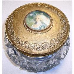 APOLLO Ormolu & Glass Portrait Jar #1947309