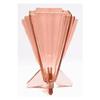 Image 1 : Czech Art Deco Glass Pink Rocket Vase #1947354
