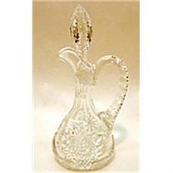 Dorflinger Hobstar Cut Glass Cruet #1947444