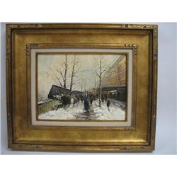 E Eugene Quai on the Seine Oil on Canvas #1947450