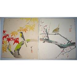 Bush Warbler in Spring  & Fall by Eisen & Koki #1947862