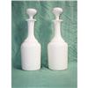 Image 1 : Pair of  19th-century white opaline decanters #1947914