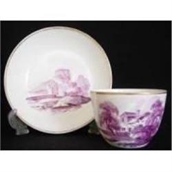 Wedgwood Bute Shaped Tea Cup And Saucer c1815  #1962834