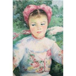 Eva Von Barta Portrait Oil on Canvas #1962847