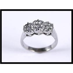 14K White Gold Diamond Ring #1962857