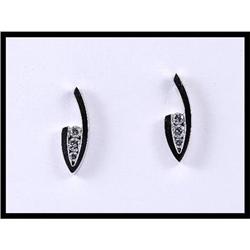 Unique 14K White Gold Diamond Earrings #1962867