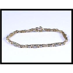 14K Yellow Gold Diamond Bracelet #1962868