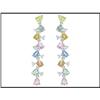 Adorable 14K White Gold Sapphire Earrings #1962879