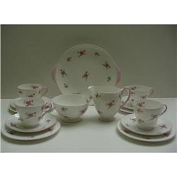 Shelley Rose Spray Tea Set For Four #1962899