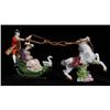 Image 1 : Horse-Driven Sleigh Porcelain Group Crossed #1962904