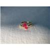 Image 1 : Estate 14K YG Yellow Gold Ruby Diamond Ring #1962910