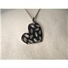 14K WG Gold Diamond Heart Filigree Pendant #1962913