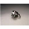 18K WG Gold Diamond Black Pearl Frog Brooch #1962916
