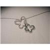 Estate 14K WG Gold Diamond Butterfly Pendant #1962921
