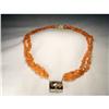 14K YG Smokey Quartz Fire Opal Beaded Necklace #1962933