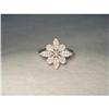 Estate 14K WG White Gold Diamond Flower Ring #1962938