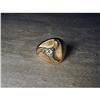 Estate 14K YG Gold Diamond Mens Unisex Ring #1962945
