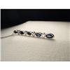 14K WG Sapphire Diamond Drop Necklace Pendant #1962974
